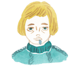 Many different faces 2 sticker #9970271