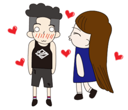 Couple noisy articles sticker #9970438