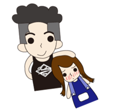 Couple noisy articles sticker #9970443