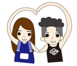 Couple noisy articles sticker #9970460