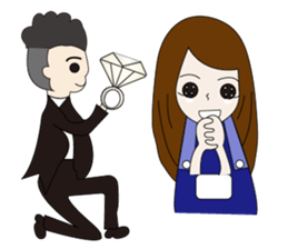 Couple noisy articles sticker #9970470