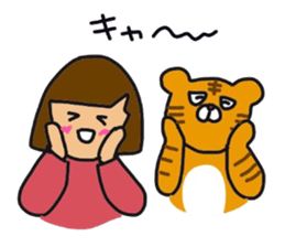 Girl&Animal Sticker sticker #9970607