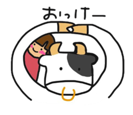 Girl&Animal Sticker sticker #9970611