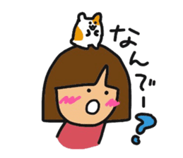 Girl&Animal Sticker sticker #9970623