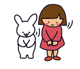 Girl&Animal Sticker sticker #9970627