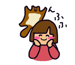 Girl&Animal Sticker sticker #9970628