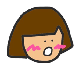 Girl&Animal Sticker sticker #9970629