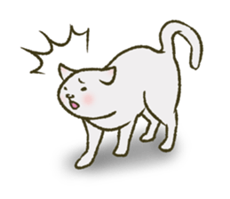 Easily Scared Cat sticker #9971290