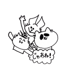 monochrome animals. sticker #9971991