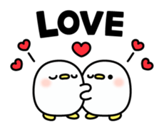 Birds carefree behavior sticker #9972052