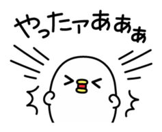 Birds carefree behavior sticker #9972068