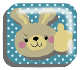 Rabbit cute plumply sticker #9973035