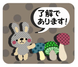 Rabbit cute plumply sticker #9973036