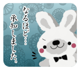 Rabbit cute plumply sticker #9973037