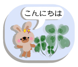 Rabbit cute plumply sticker #9973041