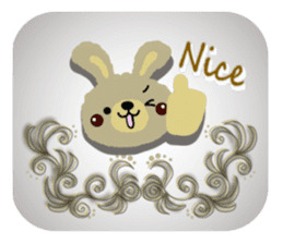 Rabbit cute plumply sticker #9973048