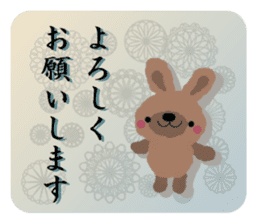 Rabbit cute plumply sticker #9973056