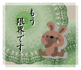 Rabbit cute plumply sticker #9973062
