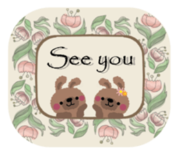 Rabbit cute plumply sticker #9973069