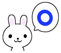 PonTaro's white rabbit 2 (English Ver.) sticker #9973114