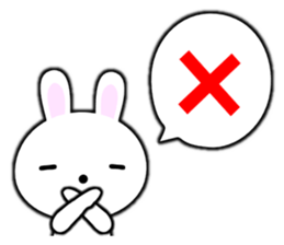 PonTaro's white rabbit 2 (English Ver.) sticker #9973115