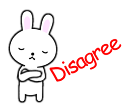 PonTaro's white rabbit 2 (English Ver.) sticker #9973117