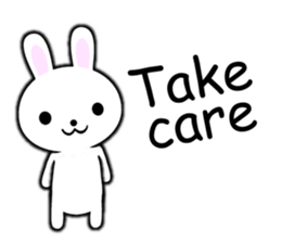 PonTaro's white rabbit 2 (English Ver.) sticker #9973120