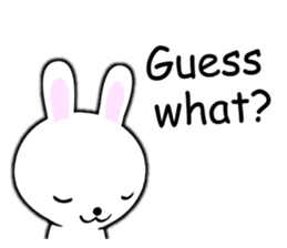 PonTaro's white rabbit 2 (English Ver.) sticker #9973124
