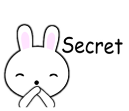 PonTaro's white rabbit 2 (English Ver.) sticker #9973126