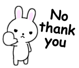 PonTaro's white rabbit 2 (English Ver.) sticker #9973130