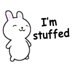 PonTaro's white rabbit 2 (English Ver.) sticker #9973131