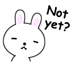 PonTaro's white rabbit 2 (English Ver.) sticker #9973133