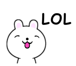 PonTaro's white rabbit 2 (English Ver.) sticker #9973134