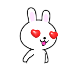 PonTaro's white rabbit 2 (English Ver.) sticker #9973139