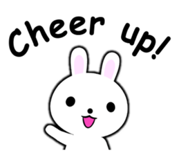 PonTaro's white rabbit 2 (English Ver.) sticker #9973140