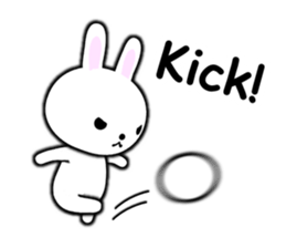 PonTaro's white rabbit 2 (English Ver.) sticker #9973146