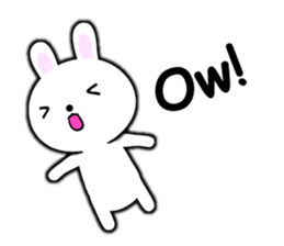 PonTaro's white rabbit 2 (English Ver.) sticker #9973147