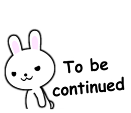 PonTaro's white rabbit 2 (English Ver.) sticker #9973151