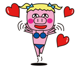 This is not a pig .. ordinary pig sticker #9974134