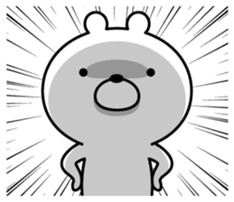 WELL-MANNERED BEAR sticker #9976018
