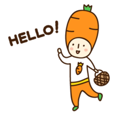 Tomato-san and Carrot-san English.ver sticker #9977961