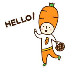 Tomato-san and Carrot-san English.ver sticker #9977961
