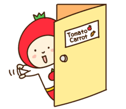 Tomato-san and Carrot-san English.ver sticker #9977973
