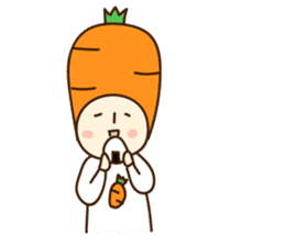 Tomato-san and Carrot-san English.ver sticker #9977976