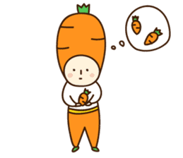 Tomato-san and Carrot-san English.ver sticker #9977978