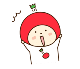 Tomato-san and Carrot-san English.ver sticker #9977983