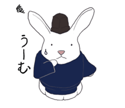 Rabbit Shinto priest and priestess sticker #9979436