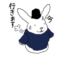 Rabbit Shinto priest and priestess sticker #9979445
