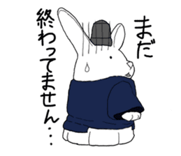 Rabbit Shinto priest and priestess sticker #9979448