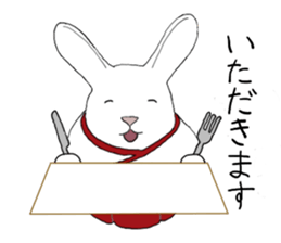 Rabbit Shinto priest and priestess sticker #9979461